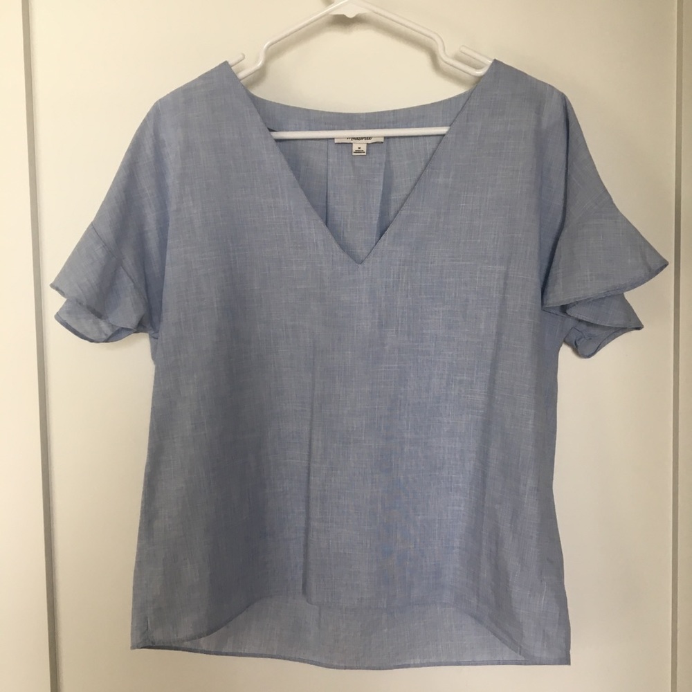 Madewell Flutter sleeve top